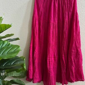 Vibrant Fuchsia Maxi Skirt
